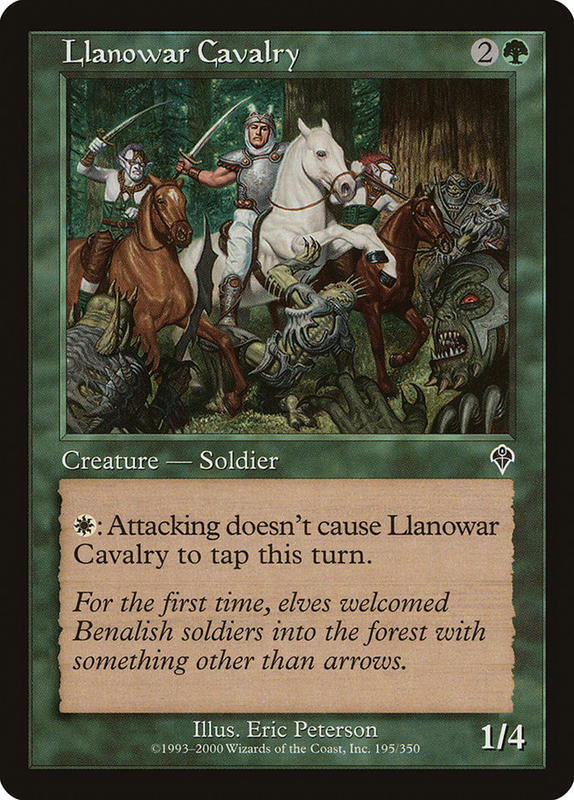 MAGIC 魔法風雲會 大戰役 [C] Llanowar Cavalry 羅堰騎兵