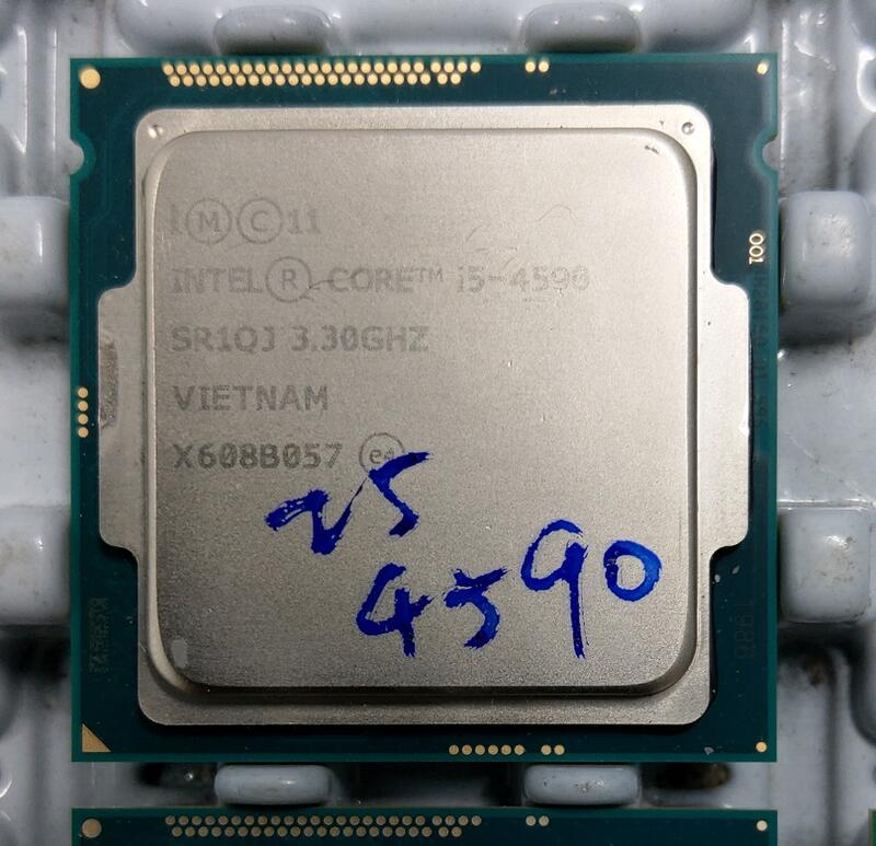 專業電腦量販維修 二手 I5 4590 CPU 每顆450元