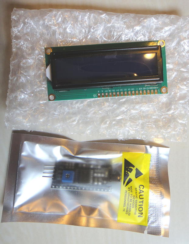 藍 1602A LCD 白字體帶背光 LCD1602 + I2C轉接板 LCD2004 轉接版