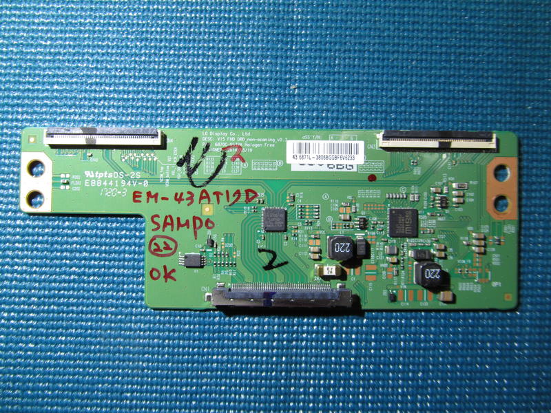 拆機良品 聲寶   SAMPO  EM-43AT17D  液晶電視  邏輯板   NO. 22