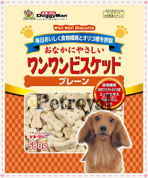 ~Petroyal~DoggyMan犬用寡糖添加原味消臭餅乾~580g~$169->可超取~新規格新上市~*