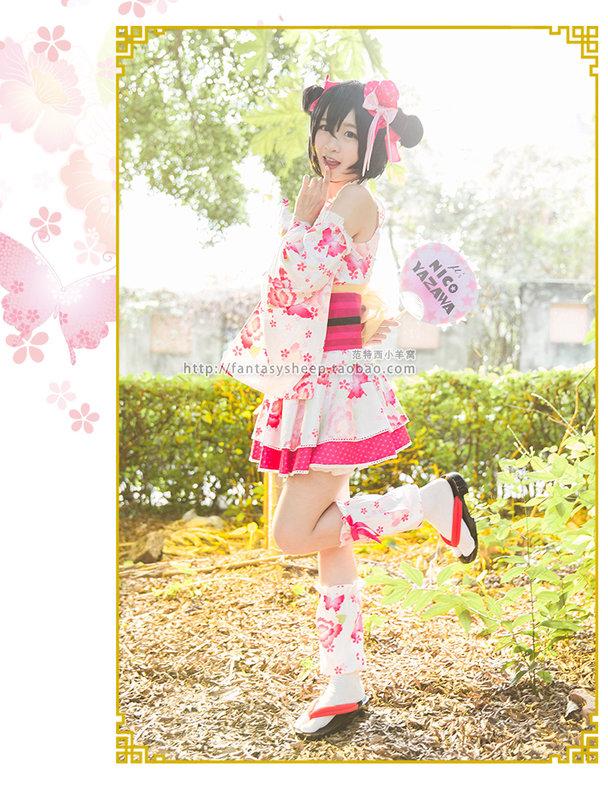 貓衣櫥【Cosplay服裝出租】Love Live! 矢澤妮可覺醒浴衣改良式和服尾牙