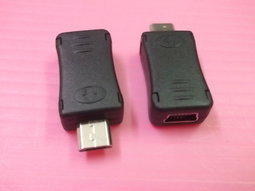 U2-065 MICRO USB公 MINI USB母 轉換頭 轉接頭 可傳輸HTC/MOTOROLA/NOKIA/HTC/SAMSUNG/SONY ERICSSON/LG/PALM