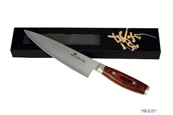 臻品坊 < 臻 高級料理刀具> ~日本進口三合鋼系列~ VG-10 類楓木柄廚師刀(210mm)