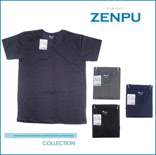 【ZENPU】超值6件組*~MEN.S NONNO輕薄涼條紋T恤/內衣/吸濕排汗/台灣製造/黑灰深藍M-XXL