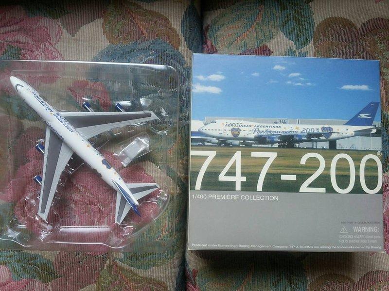 收藏品出售～威龍 DRAGON 1/400 阿根廷航空 AEROLINEAS ARGENTINAS 747-200