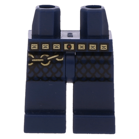 樂高王子 LEGO 70404 城堡 國王 腳 金腰帶鍊甲 深藍 970c00pb272 (A147) 缺貨