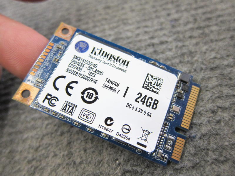 金士頓 Kingston SMSM151S3/24GB 固態硬碟中古升級換下m-SATA SSD