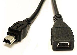 1.5米 迷你USB延長線 mini usb延長線 迷你USB公對母延長線