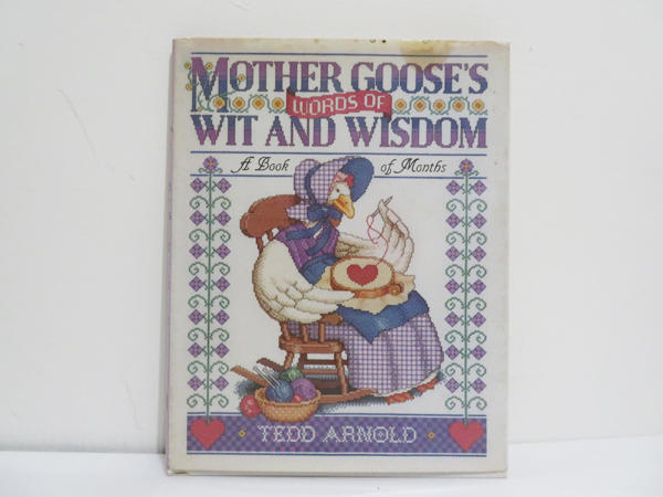 【十字繡外文書】 Mother Goose's Words of Wit and Wisdom-八成新