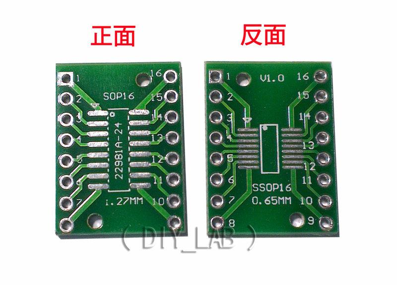 TSSOP16, SSOP16, LSSOP16, TFSOP16, VMFP16 Mit 0.65mm Auf DIP 0.6" - 3