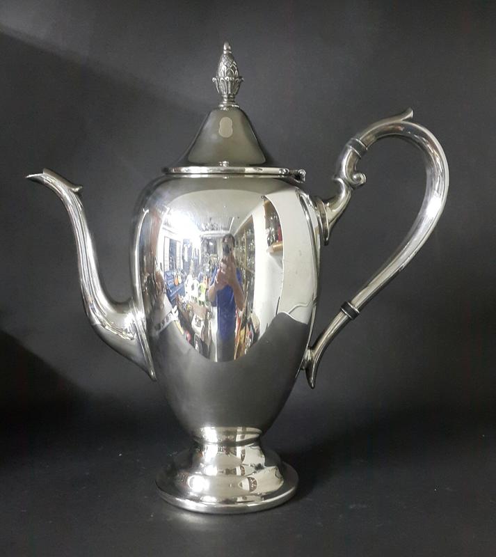 426高檔英國鍍銀壺 Vintage Silverplate Ornate teapot(29公分)