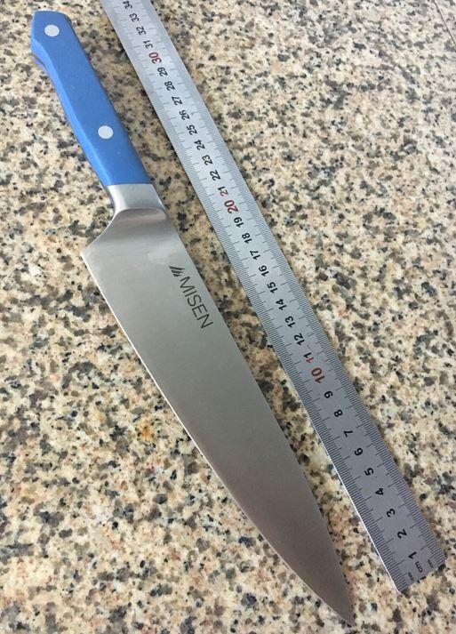 (NG刀)MISEN 8吋 主廚刀 日本AUS-8鋼材(2016 募資crowd funding百萬美元 誕生的一把刀)