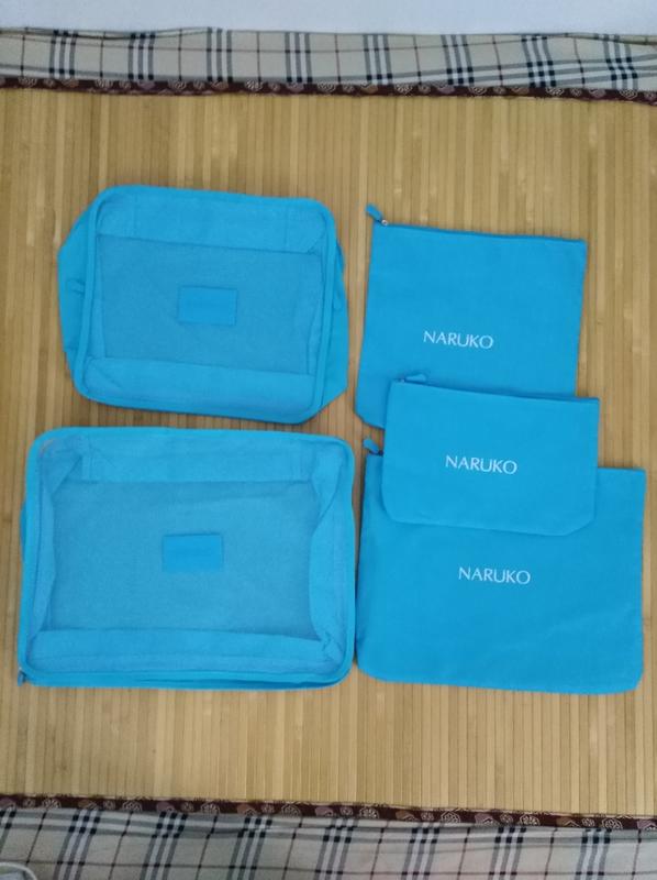 《省大大》風和日麗輕旅行 旅行收納袋 (5件組)  收納包 NARUKO 牛爾 行李 盥洗包 出國