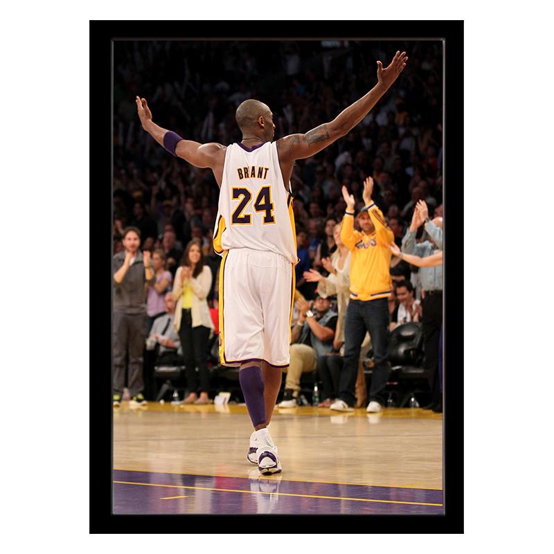 NBA籃球明星柯比布萊恩Kobe Bryant裝飾畫洛杉磯湖人隊人物掛畫
