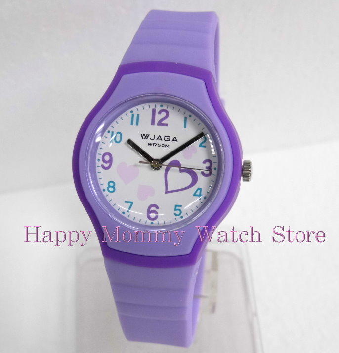 【 幸福媽咪 】JAGA 捷卡 繽紛時尚 俏皮甜心 防水 指針錶 學生錶 女錶 AQ1191
