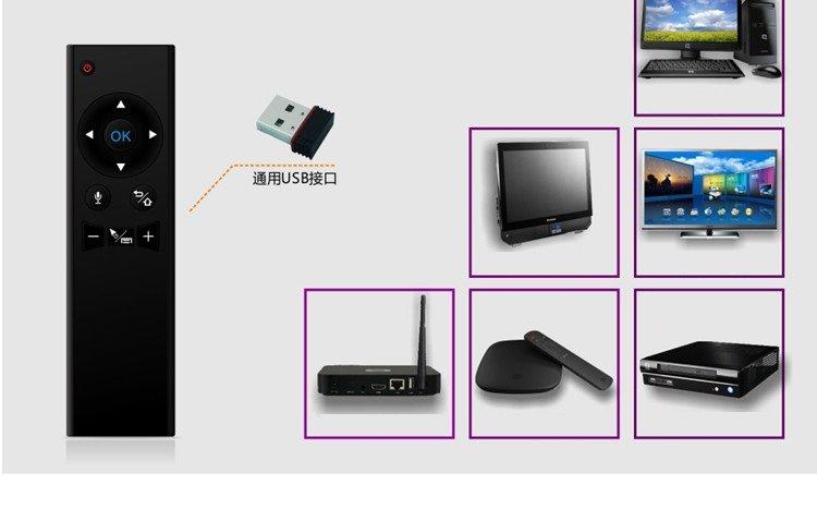 2.4G無線遙控器 Android機上盒 (非小米盒 遙控器) IPTV 網路電視 (經典黑款)相容性90%