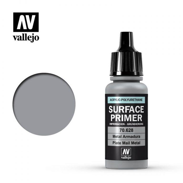 AV vallejo Surface Primer 70.628 Plate Mail Metal 金屬底漆水漆水性漆