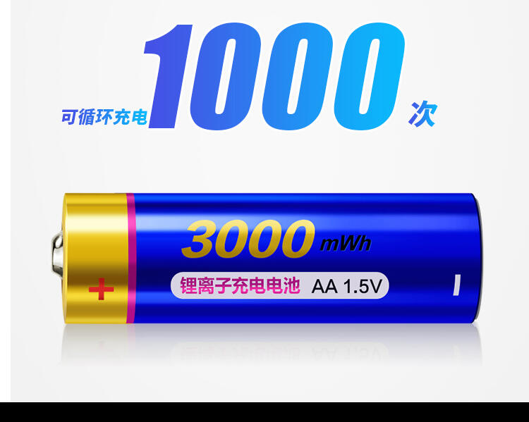 willy 3號充電鋰電池.14500.輸出電壓1.5V.容量900-1000mah