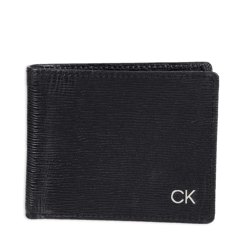 【W小舖】Calvin Klein CK 黑色 壓紋真皮皮革 男夾 皮夾 短夾 錢包~全新正品現貨在台 C43286