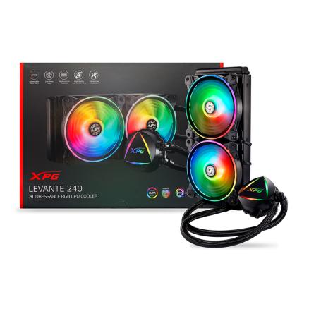 未開封 XPG 240mm簡易水冷 LEVANTE240 Amazon | XPG LEVANTE 240 簡易水冷CPUクーラー ARGB 発光 120mm