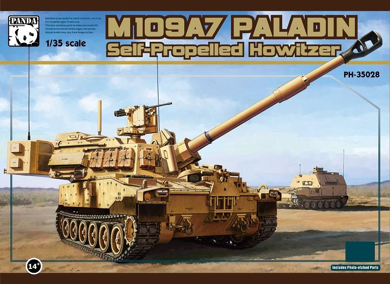 威逸模型] 新品預訂~PANDA 1/35 美國M109A7自走砲含金屬屢帶PH35028 
