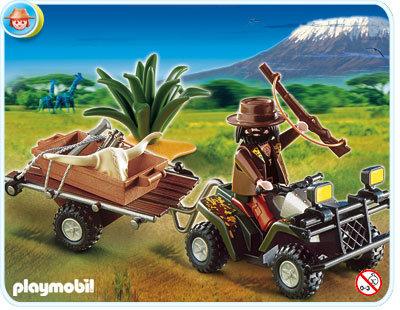 【ilovemobil】Playmobil＃4834盜獵人（盒裝）。