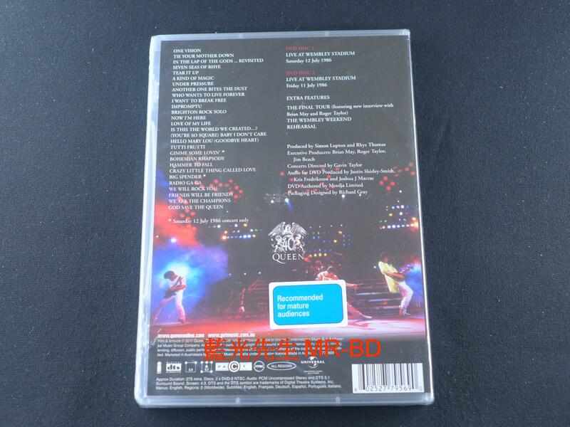 DVD] - 皇后合唱團: 經典溫布里QUEEN Live At Wembley Stadium 25週年