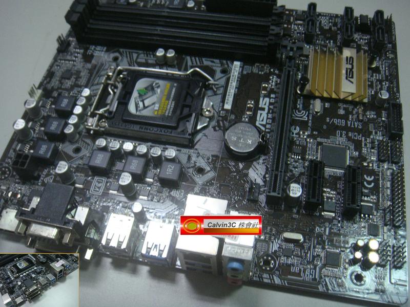 華碩 ASUS B150M-A D3 1151腳位 B150晶片 4組DDR3 6組SATA USB3.0 內建顯示