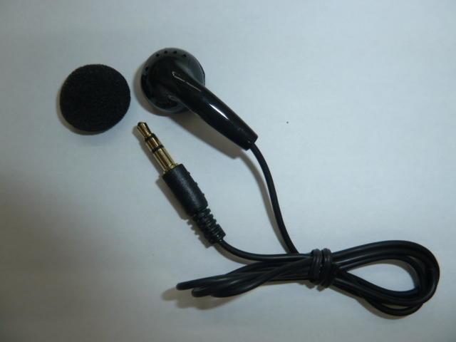 DKCK二館~耳塞式短線單耳耳機 3.5mm插頭 藍芽耳機可用 新增單耳入耳式耳機,雙耳入耳式, 單耳耳機-黑色60公分