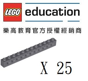 389526  Technic, Brick 1 x 12 with Holes (1包25個)