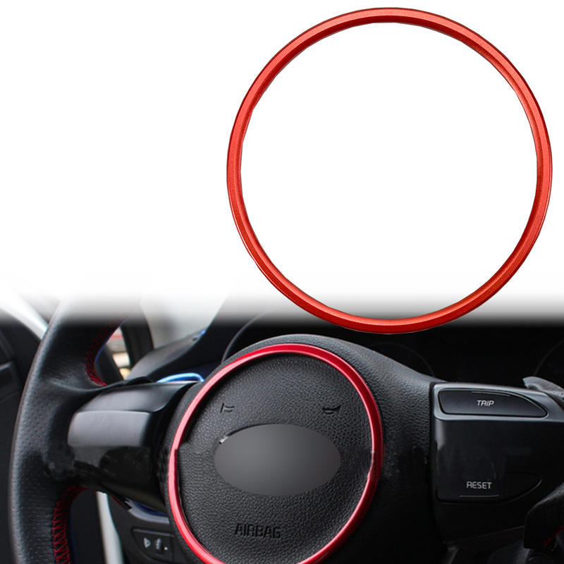 紅色 方向盤圈 KIA 裝飾亮圈貼紙圈 車內裝飾圈 方向盤裝飾圈 For 17-20 Forte K900 Optima