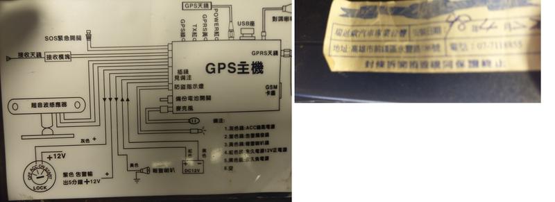 二手車用GPS系統(單機無配件上電有反應當測試報帳零件品