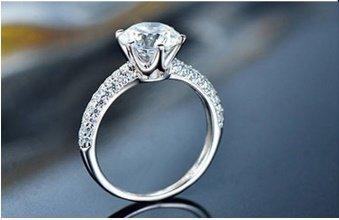 高仿鑽戒1克拉 相似度92%更璀璨求婚 結婚高仿真鑽石手飾 歐美豪華高檔微鑲純銀戒指   FOREVER鑽寶