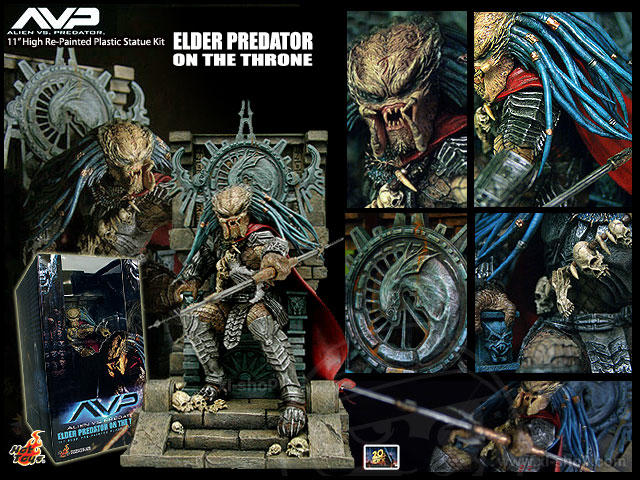 Spp的玩具 HT AVP Statue Masterpiece Elder Predator On Throne 王座