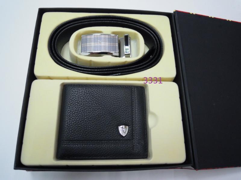 #1218【Emilio Valentino 范倫鐵諾】自動皮帶皮夾禮盒 皮件禮盒 父親節 結婚禮最佳禮物【霈錡皮飾館】