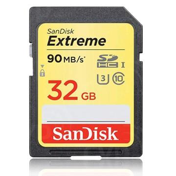 含發票有保障~SanDisk Extreme SD 32GB 32G SDHC U3 4K 高速記憶卡 另有64GB