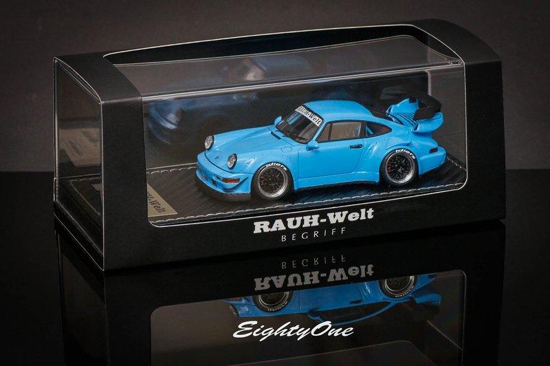 【傑作坊】81 Factory 1/43 Porsche 911 RWB 保時捷寬體版 Baby Blue