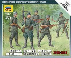 ZVEZDA 俄系模型 6178 德國陸軍 人形步兵組 1939-1943 1/72