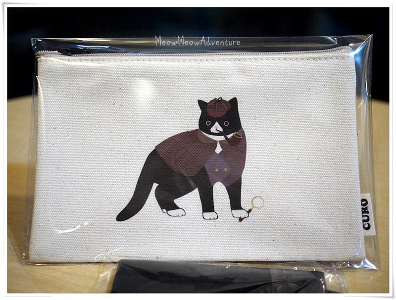 【米歐米歐大冒險】韓國 貓咪cosplay 變身貓咪萬用拉鍊袋【福爾摩斯貓】萬用袋 收納包
