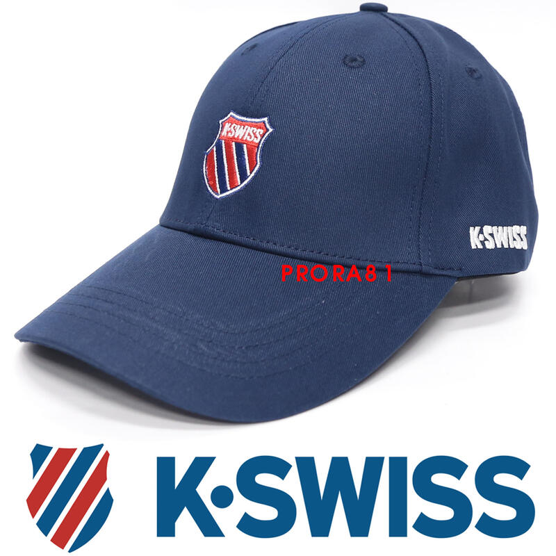K-SWISS C3138-466 海軍藍電繡LOGO棉材質棒球帽，基本款，台灣製【特價 