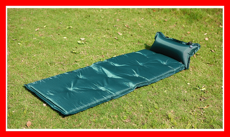 ⚡2.5CM帶枕自動充氣墊⚡自動充氣睡墊 送背袋 可拼接 自動充氣床墊 防潮睡墊 NI114 露營睡墊 自動膨脹