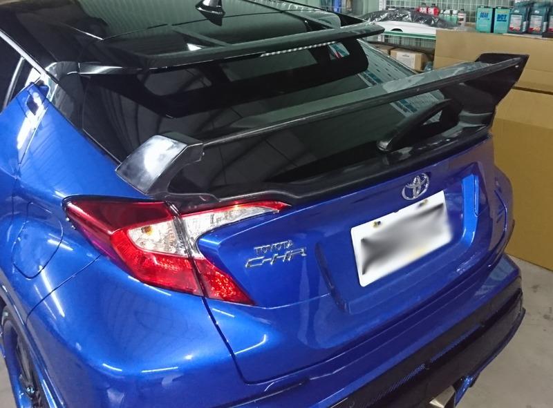 Toyota CH-R改裝大型尾翼 角度可調整