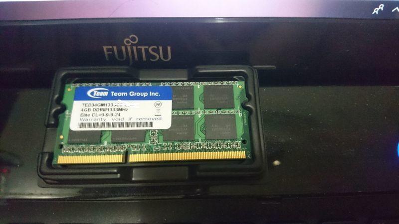 二手品 十銓 Team筆記型電腦  ELITE SO-DIMM DDR3 4GB 1333