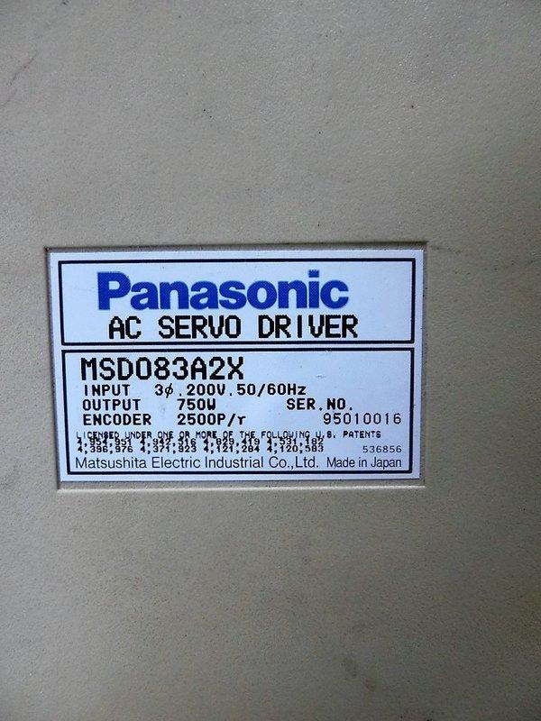 Panasonic 伺服馬達 MSD083A2X