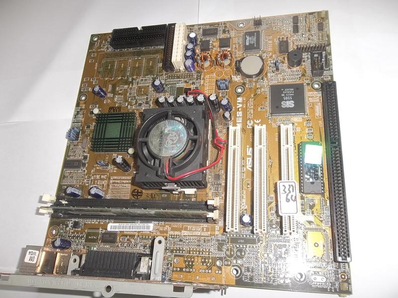 ASUS,華碩主機板,MES-VM,P2-賽揚333,64M記憶體,1組ISA,內建顯示,含檔板