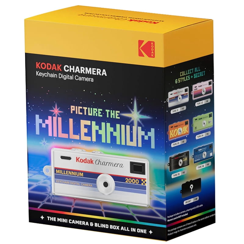 【攝界】現貨 第二彈 千禧版 柯達 Kodak 迷你數位相機 盲盒相機 鑰匙圈 拇指相機 mini 復古 交換禮物