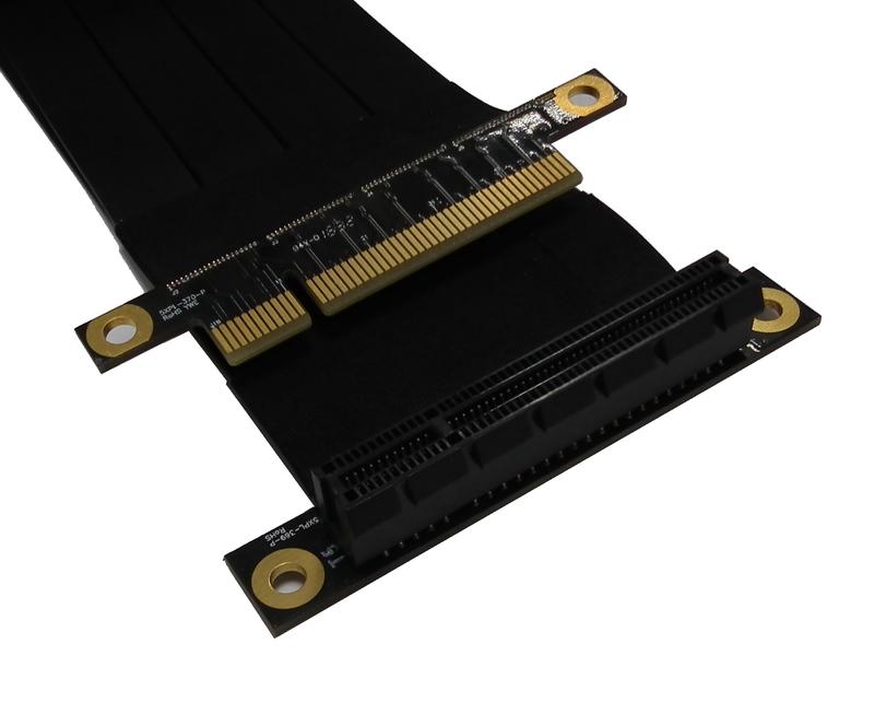 60cm不降速 PCIE GEN. 3 高速8G Hz 頻寬延長線, X8 金手指對SLOT 連接器