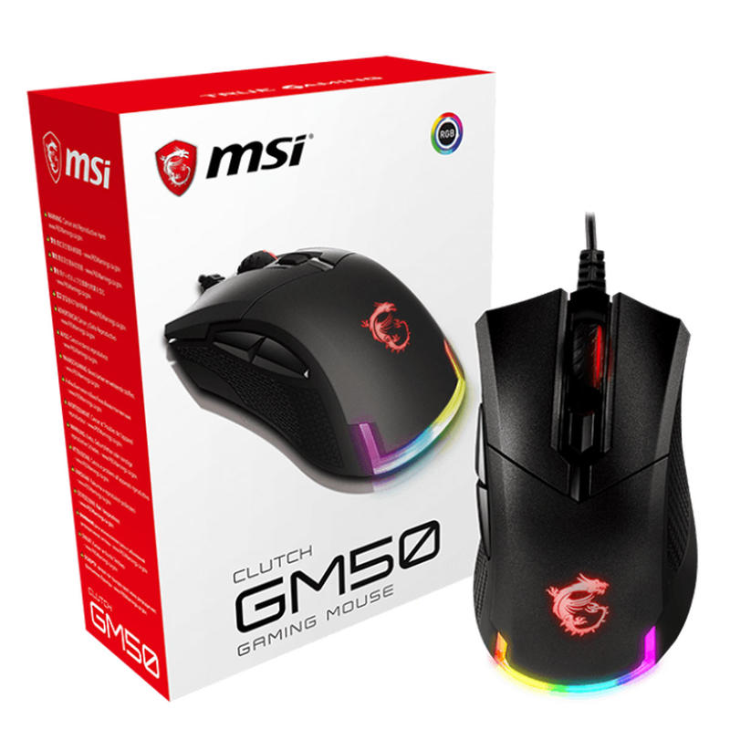 微星電競 MSI Clutch GM50 RGB 電競 光學 滑鼠