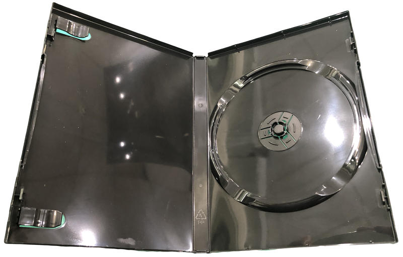 單片裝14mm黑色PP鏡面CD盒/DVD盒/光碟盒/CD殼/有外膜/一箱100入